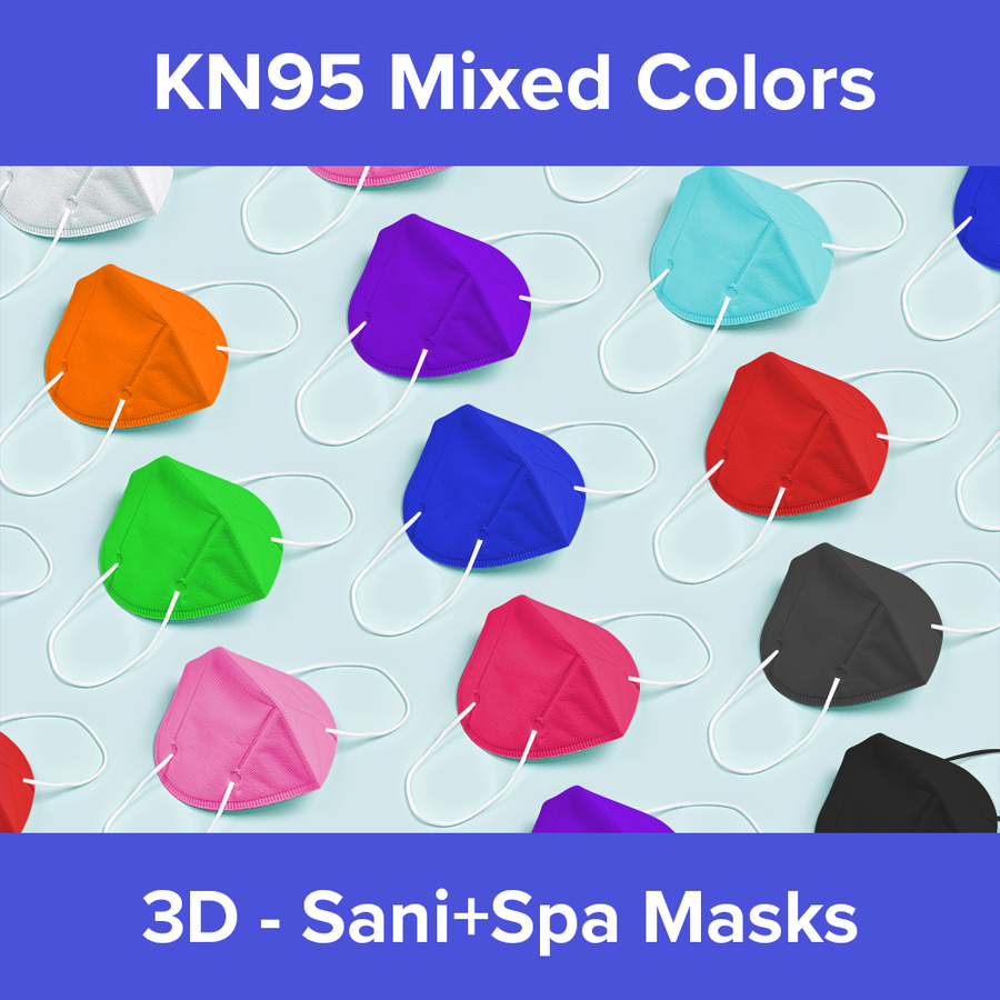 KN95 (22 Pack), 2 Each of 11 Mixed Colors (Individually Packaged)