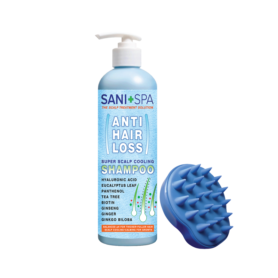 Anti Hair Loss Mint Shampoo + Free Scalp Scrubber