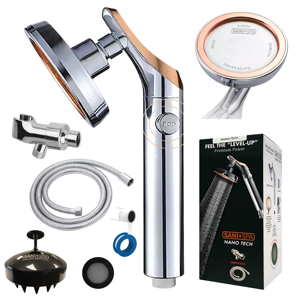 Premium Set] High Pressure Nano Tech Handheld Shower Head (Free Shower  Scrubber) - SANI+SPA, TAE DESIGN